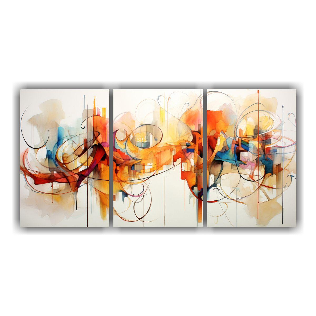 Artes Decorativo Armonia Cuadros Abstractos 240x120 Cm-0