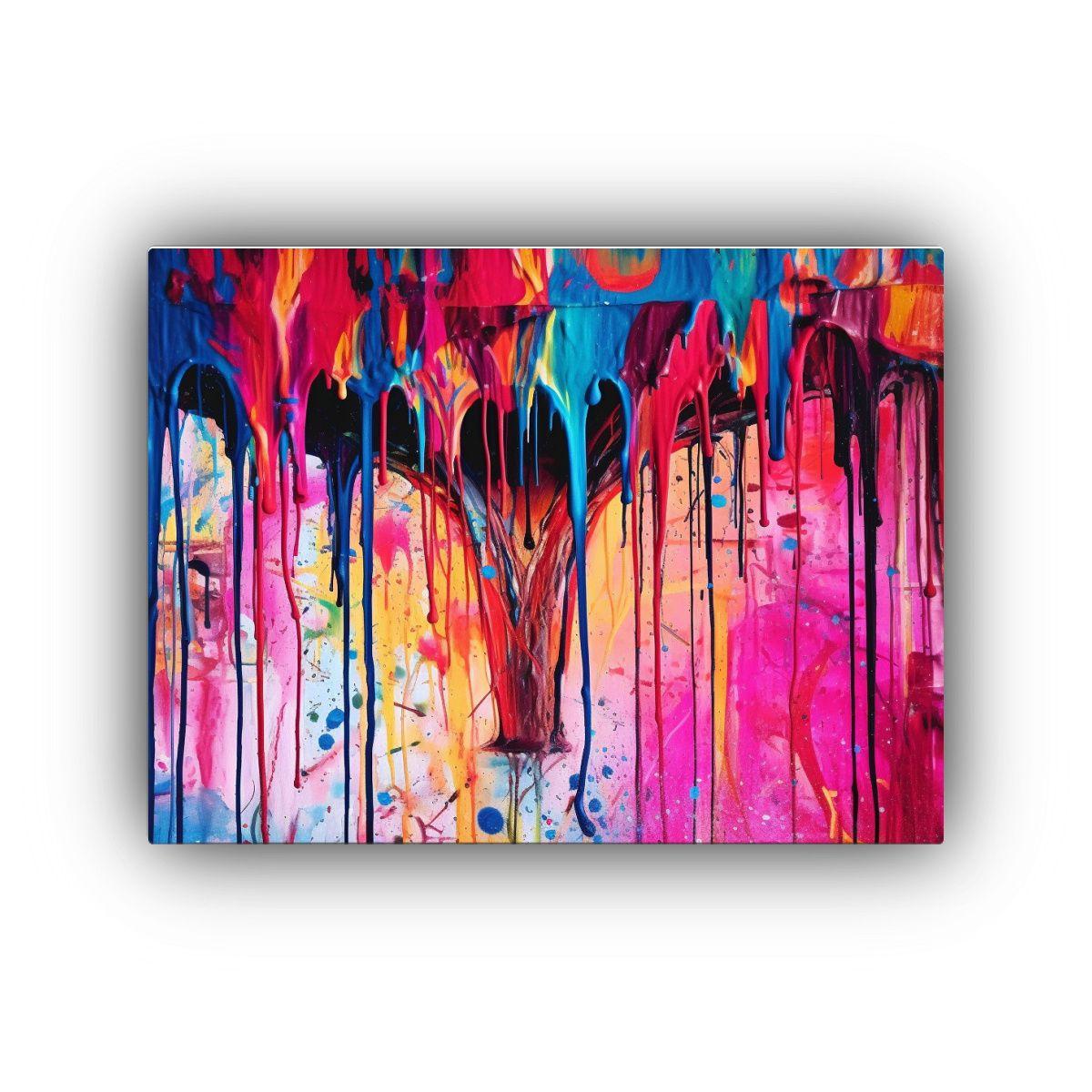 Pinturas Decorativas Surrealismo Tag Graffiti Moderno. 50x40cm-0