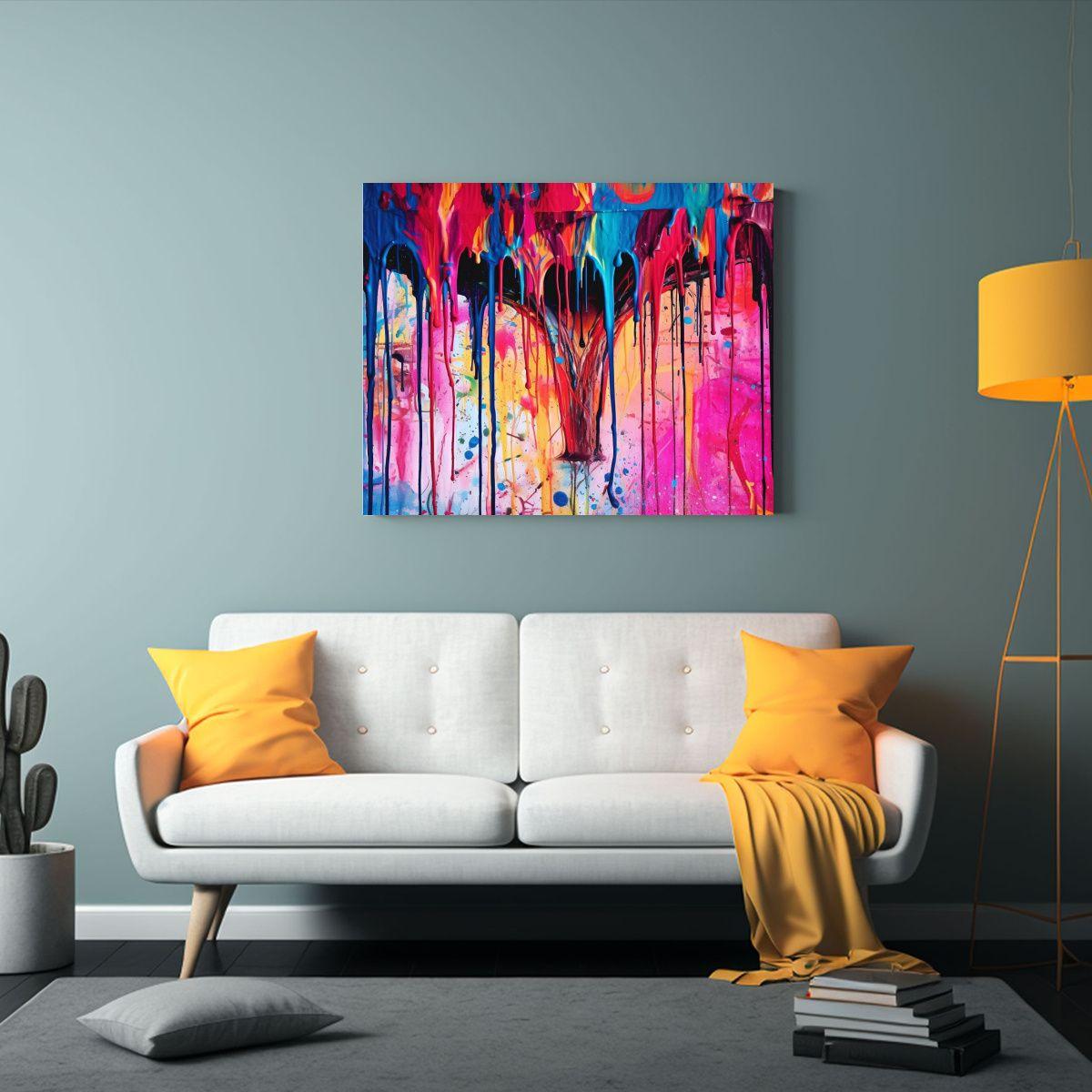 Pinturas Decorativas Surrealismo Tag Graffiti Moderno. 50x40cm-2
