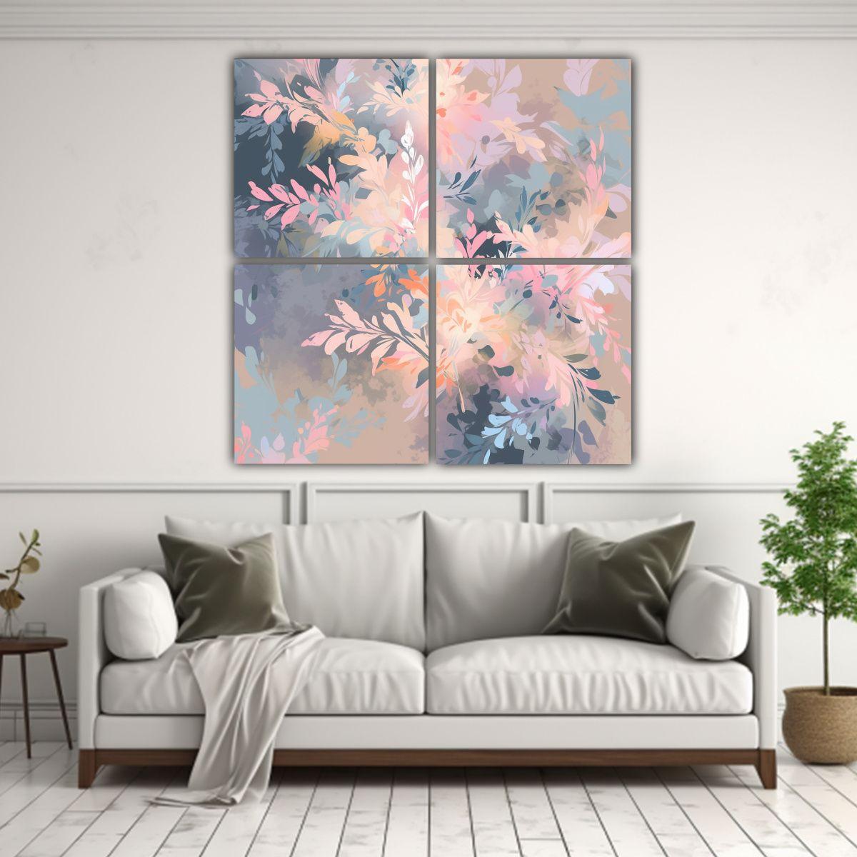 Pinturas Decorativas Estilo Neonoir Con Escena De 160x160 Cm-2