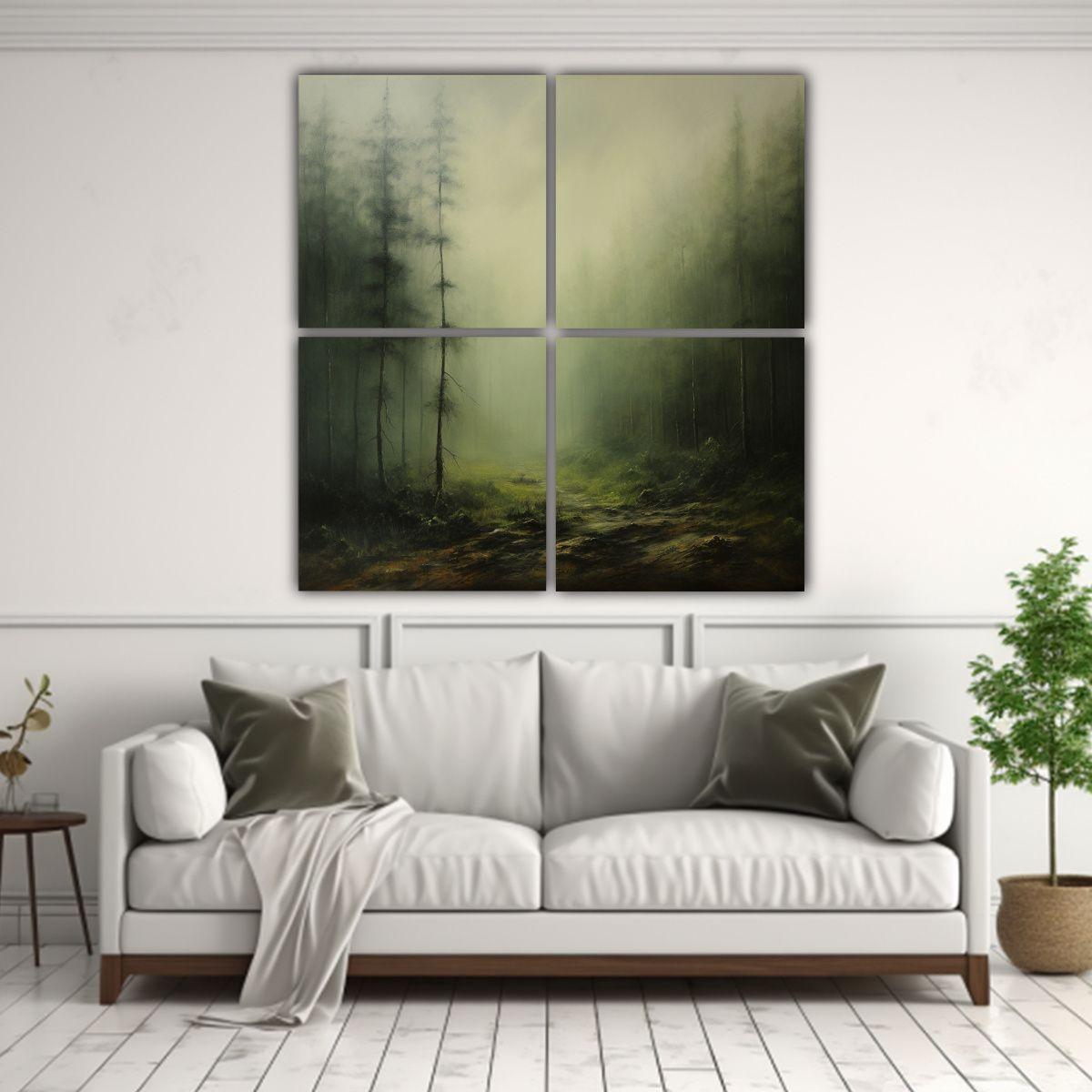 Cuatro Artes Hermoso Pop Art Pintura Al óleo De 180x180 Cm-2