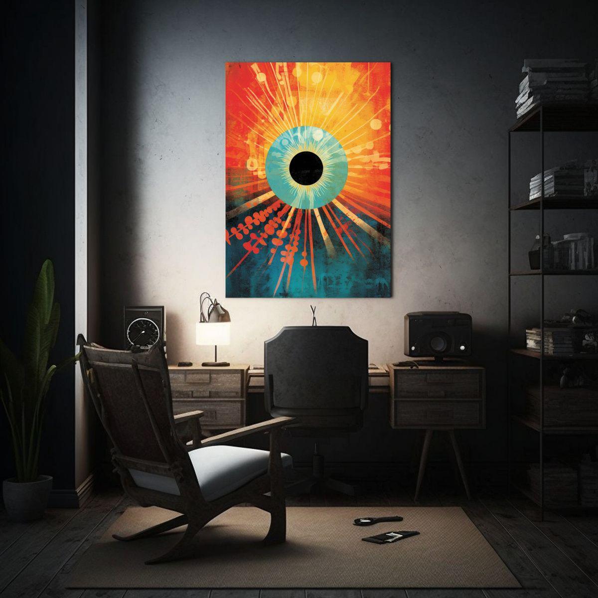 Lienzo De Tela Diseño Adorable Con Rayos De Sol 50x65cm-2