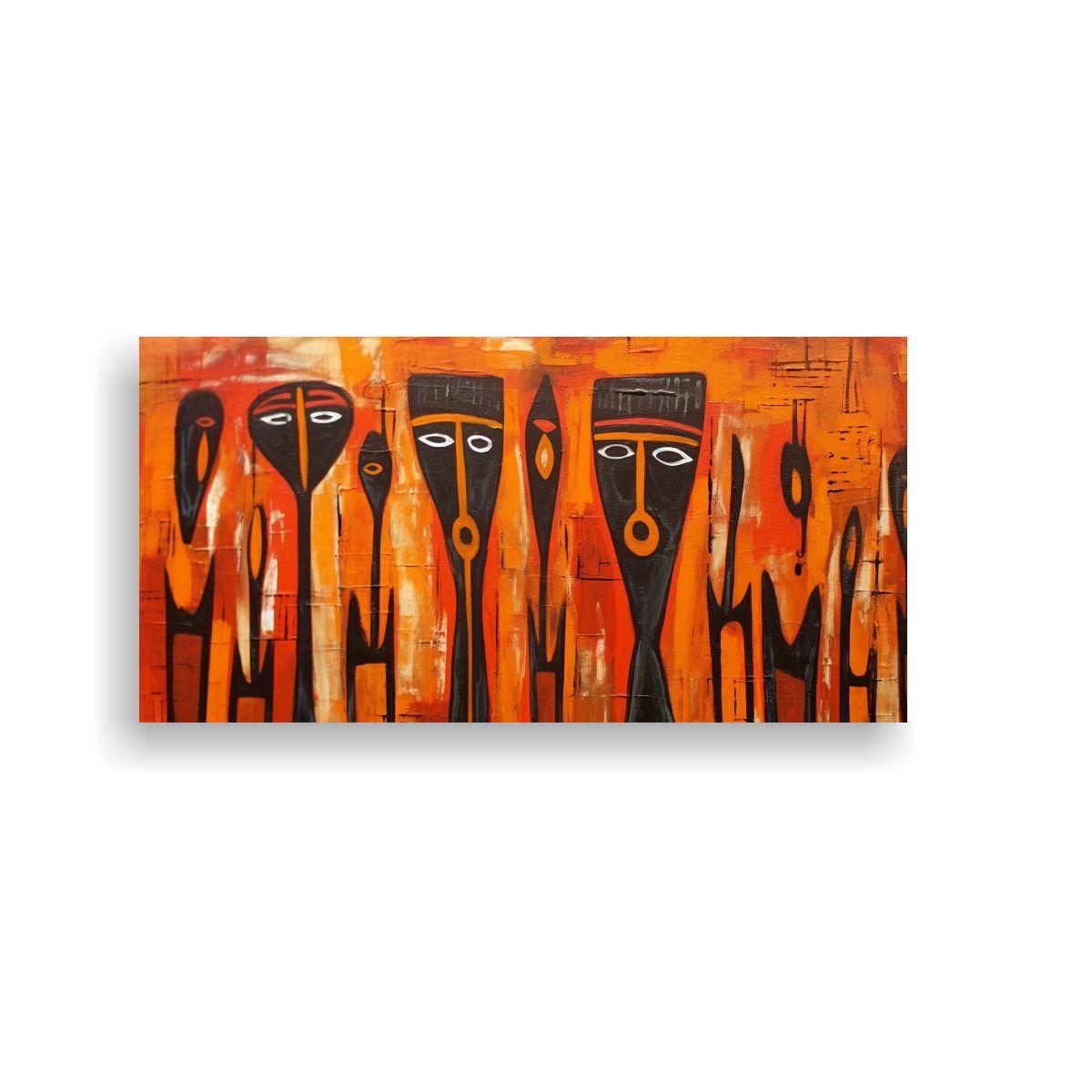 Cuadro En Bastidor Expresión Intensa Arte 40x20cm-0