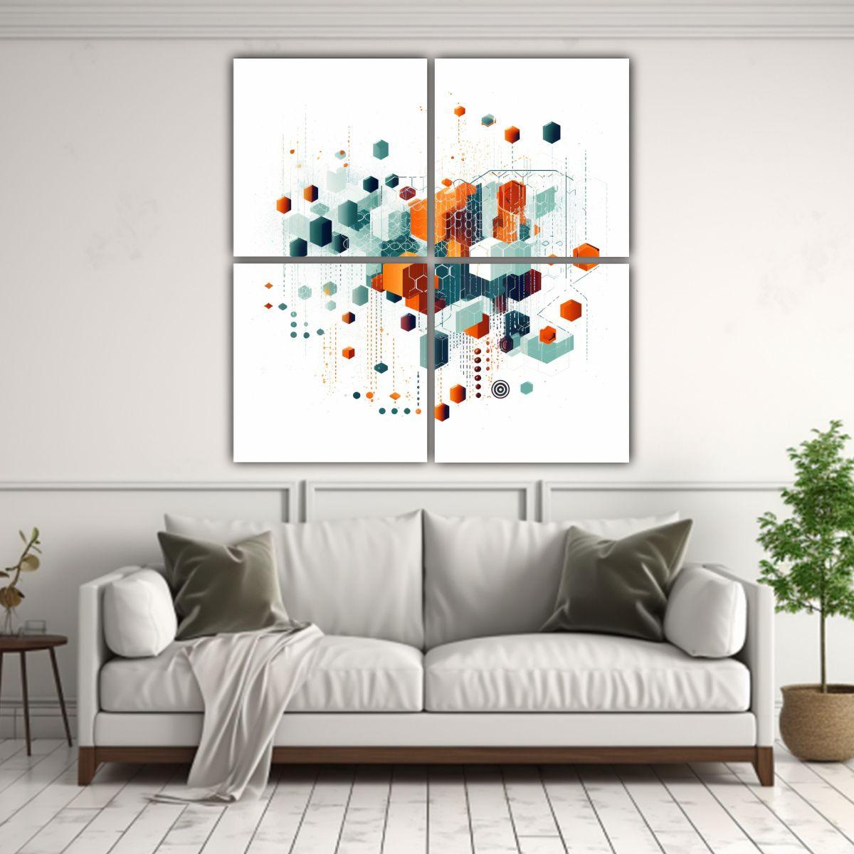 Cuadros De Decoración Temática Plana De Cuadro 200x200 Cm-2