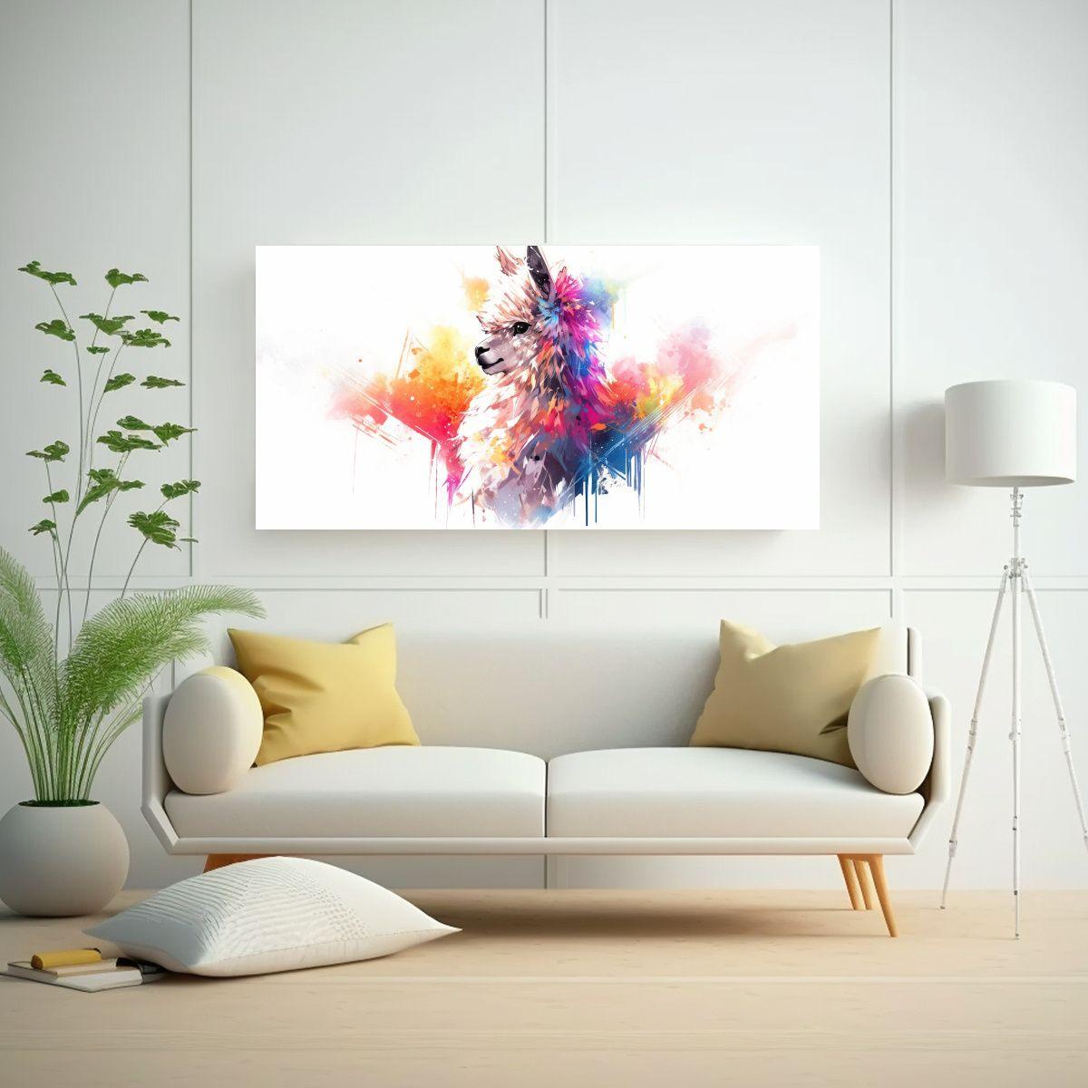 Pinturas Decorativas Estilo Neo Pop En Colores 100x50cm-2