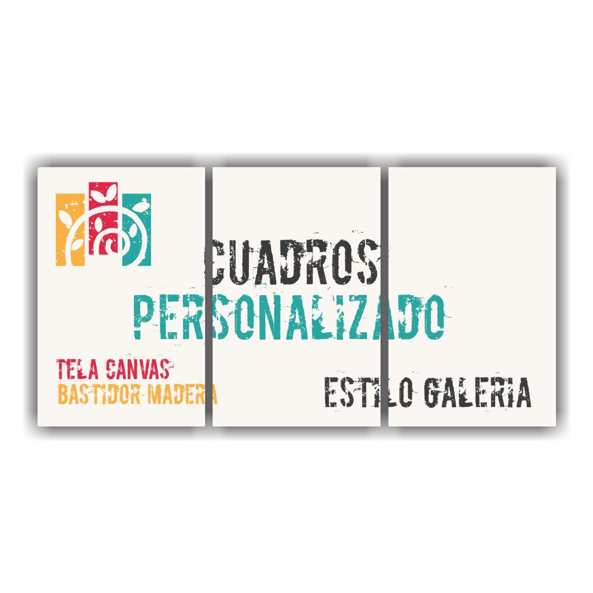 Cuadro Tríptico Personalizado a Medida 60x30 Cm-2