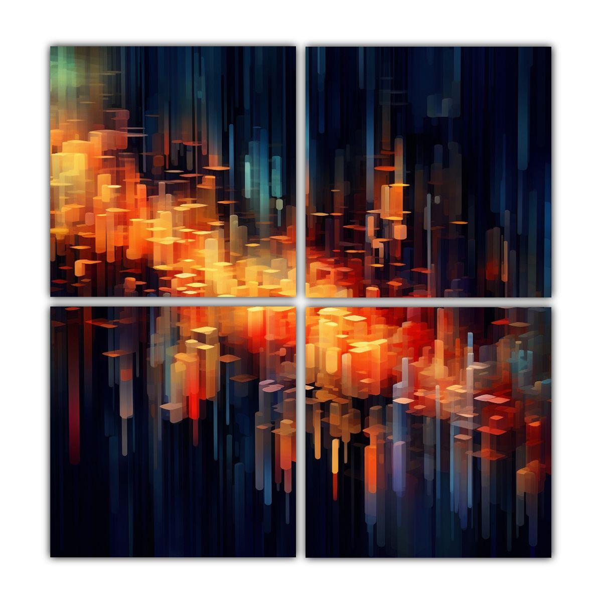 Cuatro Artes De Pared Abstractas De Alta Calidad 180x180 Cm-0