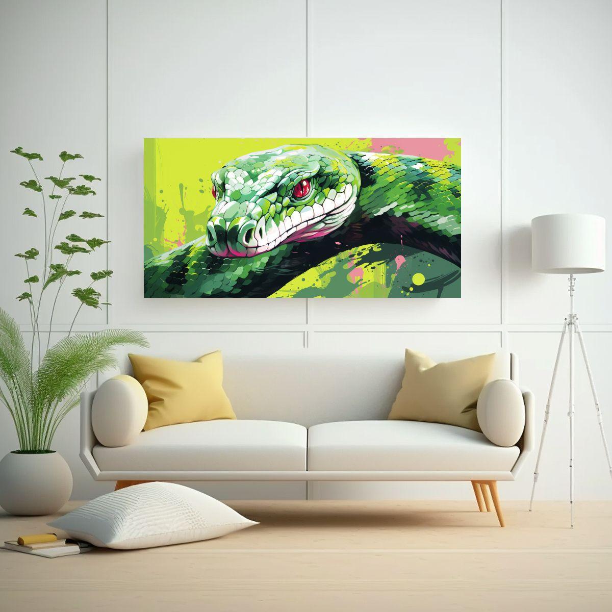 Cuadro Decorativo Simétrico En Tonos Pastel Y Ver 160x80cm-2