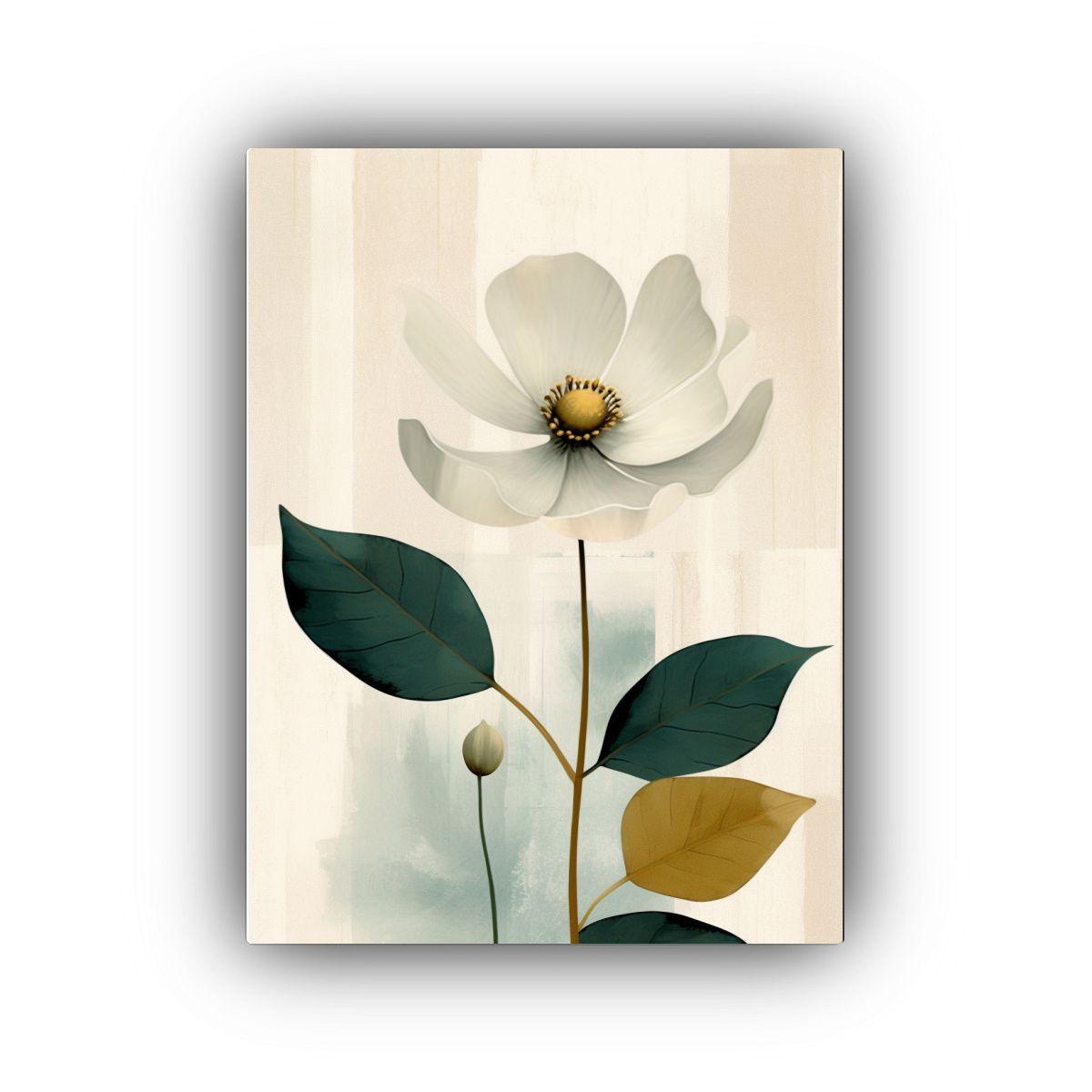Pinturas Abstractas De Flores Y Hojas Grandes En 30x45 Cm-0