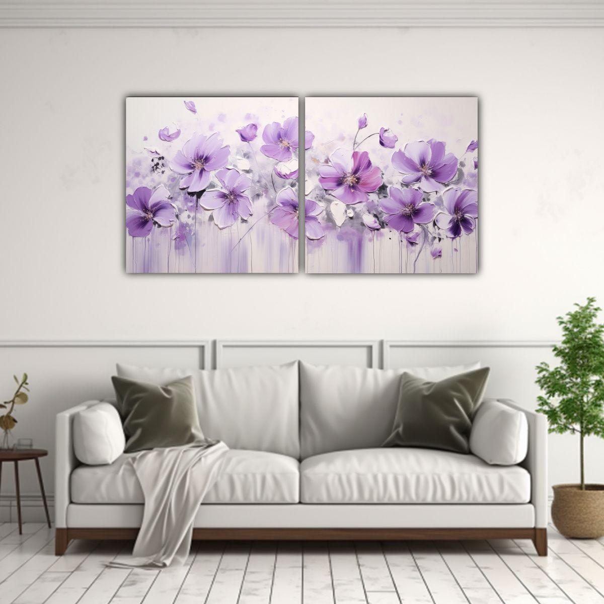 Cuadros Cálidos Para Salon, Pintura Acrílica 160x80 Cm-2