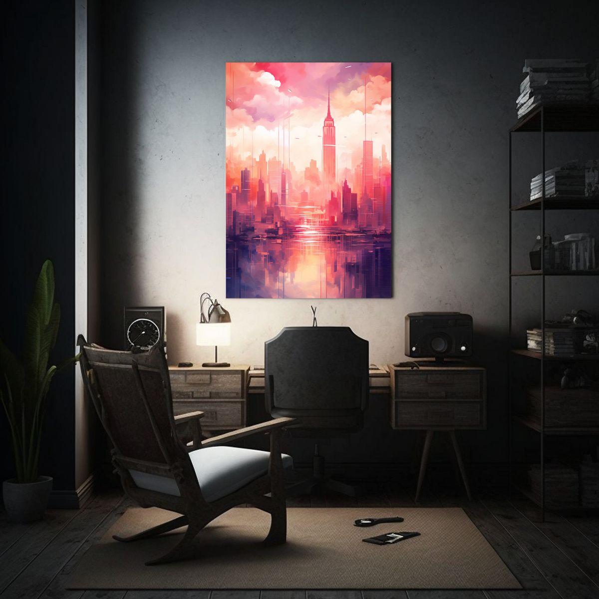 Pintura Decorativa Intensa Y Resistente Con Vibrante Paisaje 40x60cm-2