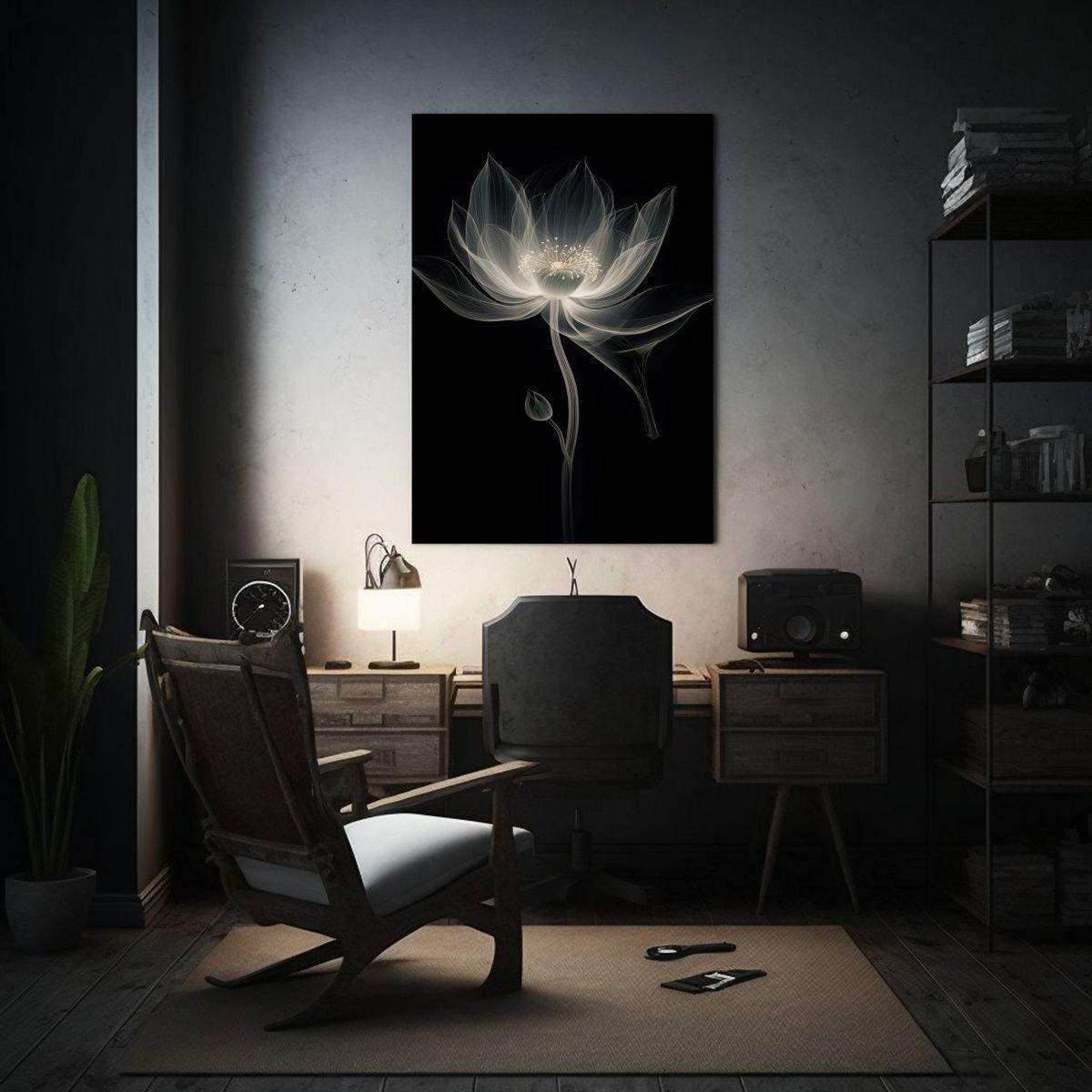 Cuadro Culturar Lotus Con Macrofotografía 20x30cm-2