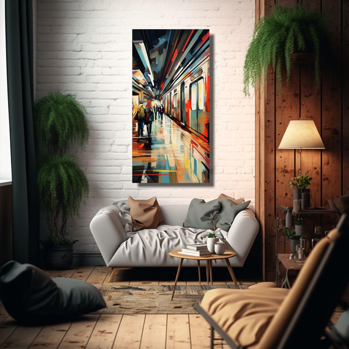 Pinturas Decorativas Del Bullicioso Equilibrio 20x40cm-2
