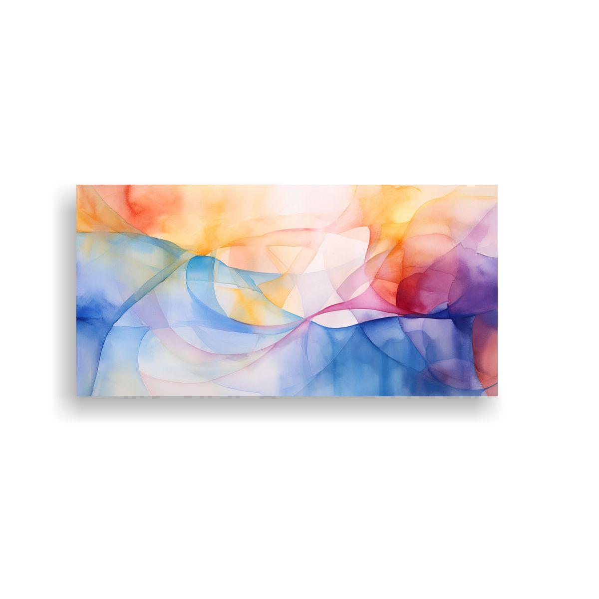 Cuadro Abstracto Inspirado En La Naturaleza 140x70cm-0