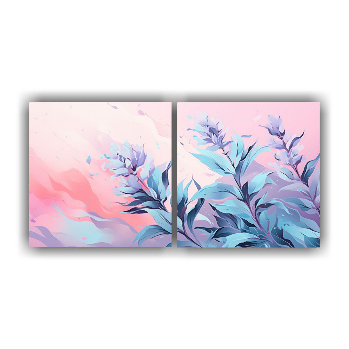 Pinturas Decorativas De Diptico Expresion Street 60x30 Cm-0