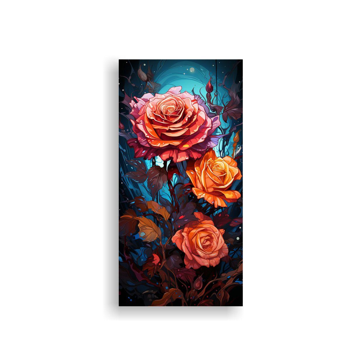 Pintura Decorativa Estilo Graffiti Con Fondo De 80x160cm-0