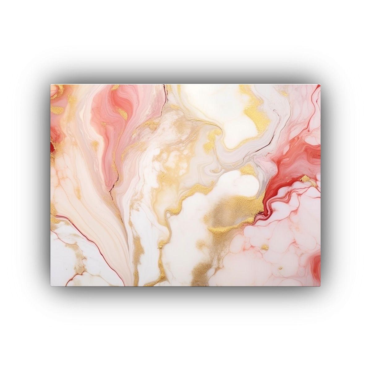 Pintura Abstracta Natural En Lienzo Vintage Con Combinación 65x50cm-0