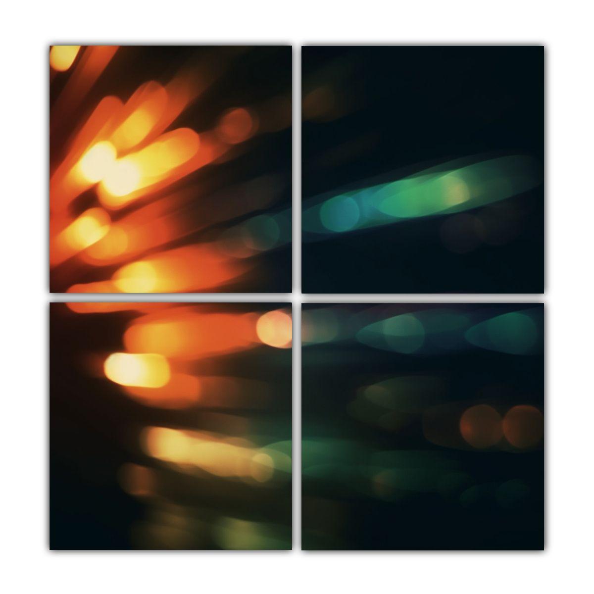 Cuadro Abstracto Multicolor Inspirador Con 80x80 Cm-0