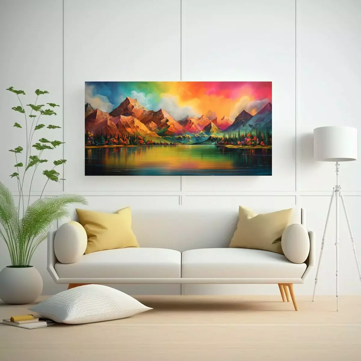Pinturas Decorativas Abstractas De Armonía 80x40cm-2