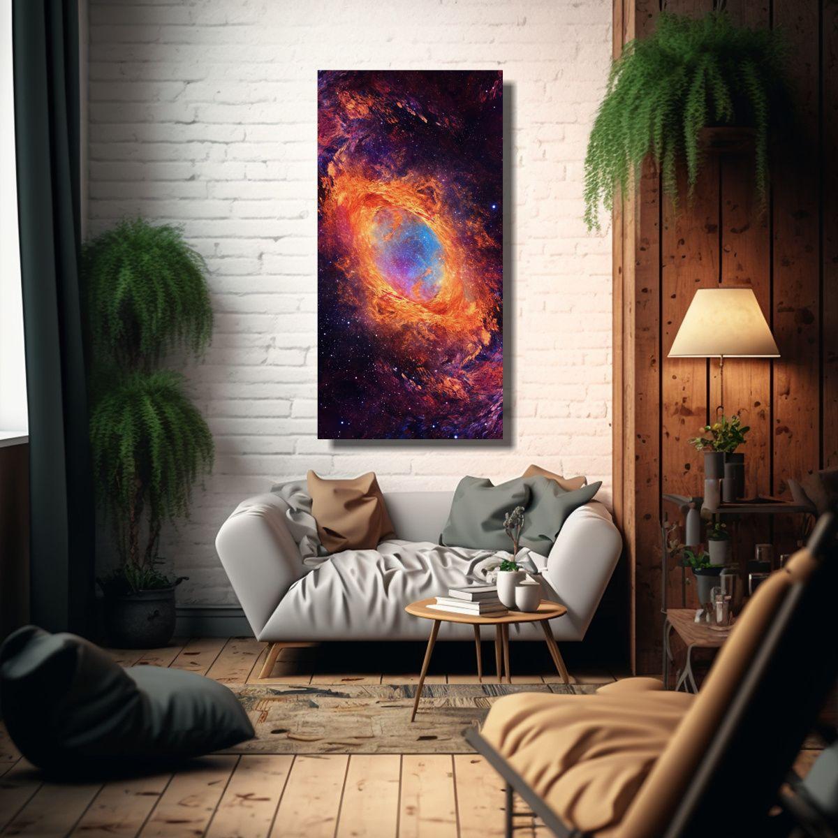 Cuadro Moderno Armonía De Colores Espacio 30x60cm-2