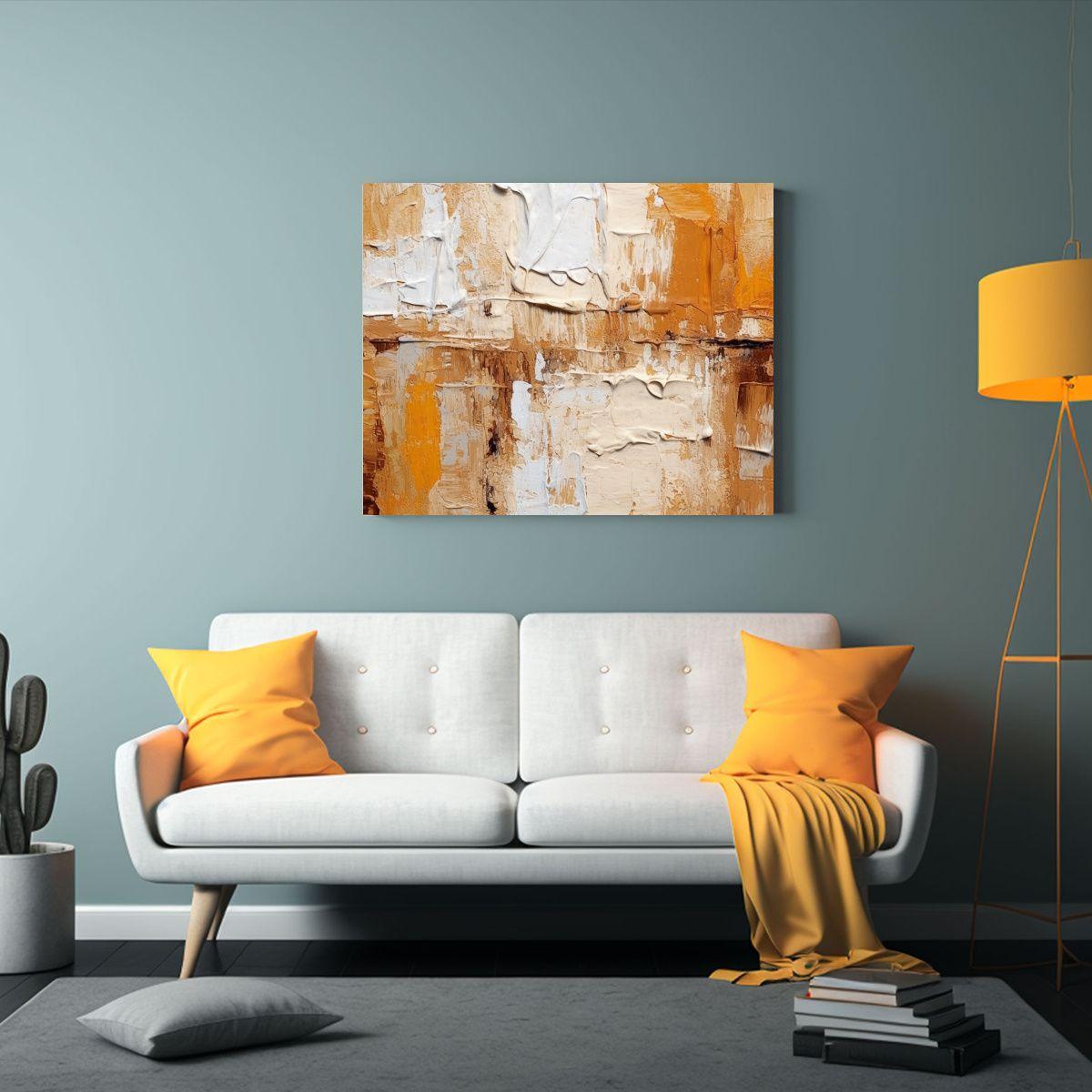 Pinturas De Decoración Con Textura De Gesso De Calidad. 90x60cm-2