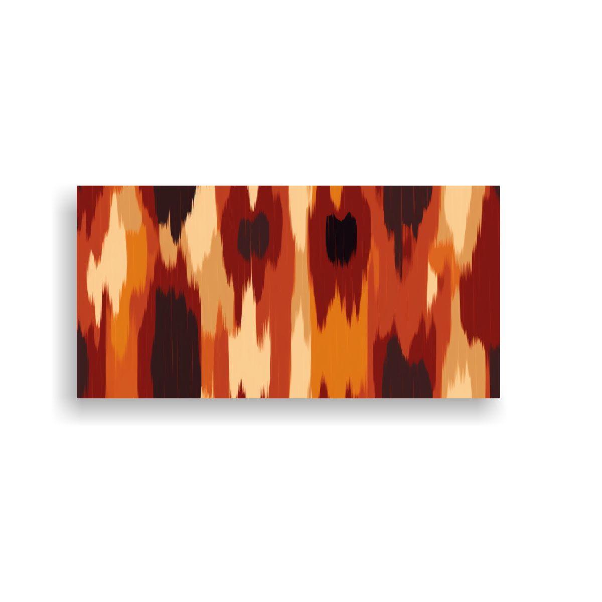 Arte De Pared Estilo Xeo De Madera Ikat 40x20cm-0