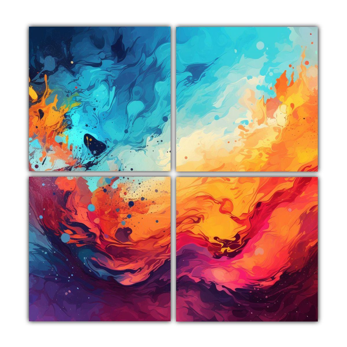 Fondo Abstracto épico Moderno Para Banners De 160x160 Cm-0