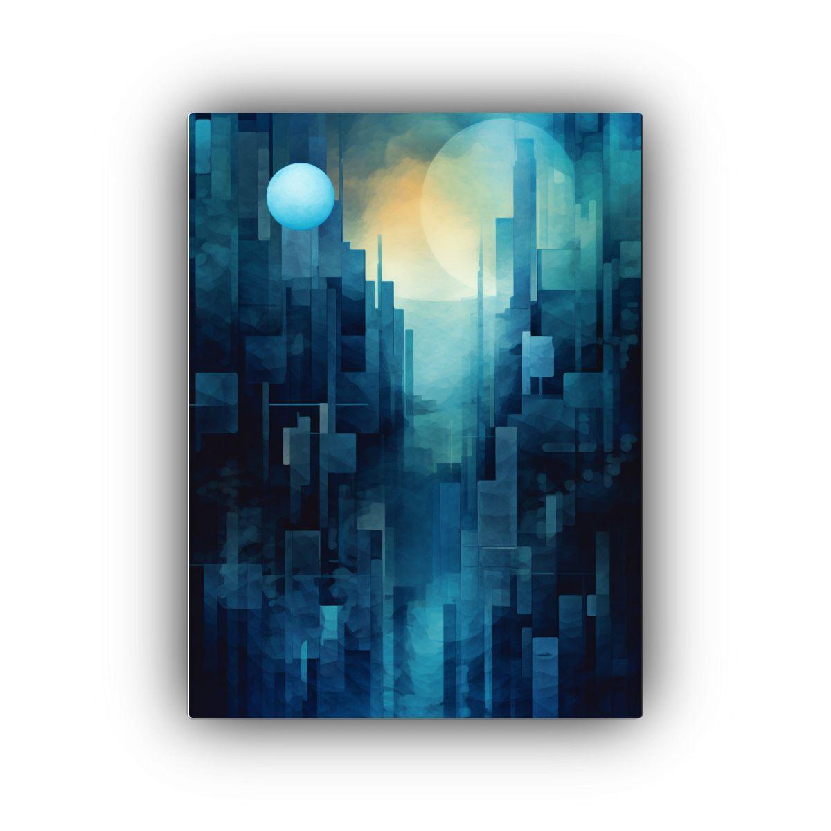 Paisaje Surrealista Innovador Con Niebla 50x65cm-0
