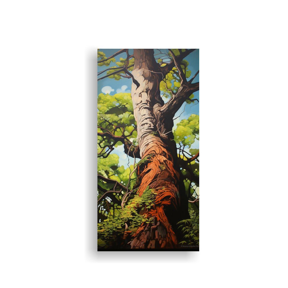 Cuadro Moderno De Inspiración Árbol Kauri 20x40cm-0