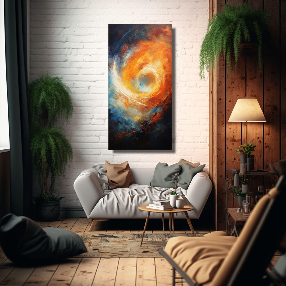 Pinturas Decorativas Inspiradas En Remolinos 70x140cm-2
