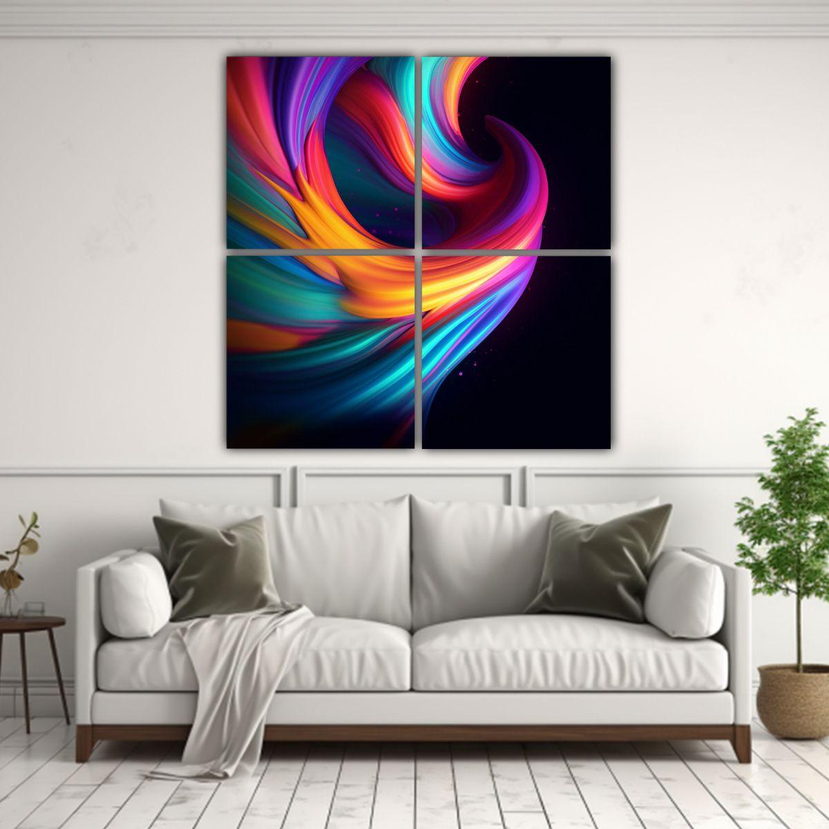 Pinturas De Decoración Moderna Para Baño AIGEN 100x100 Cm-2