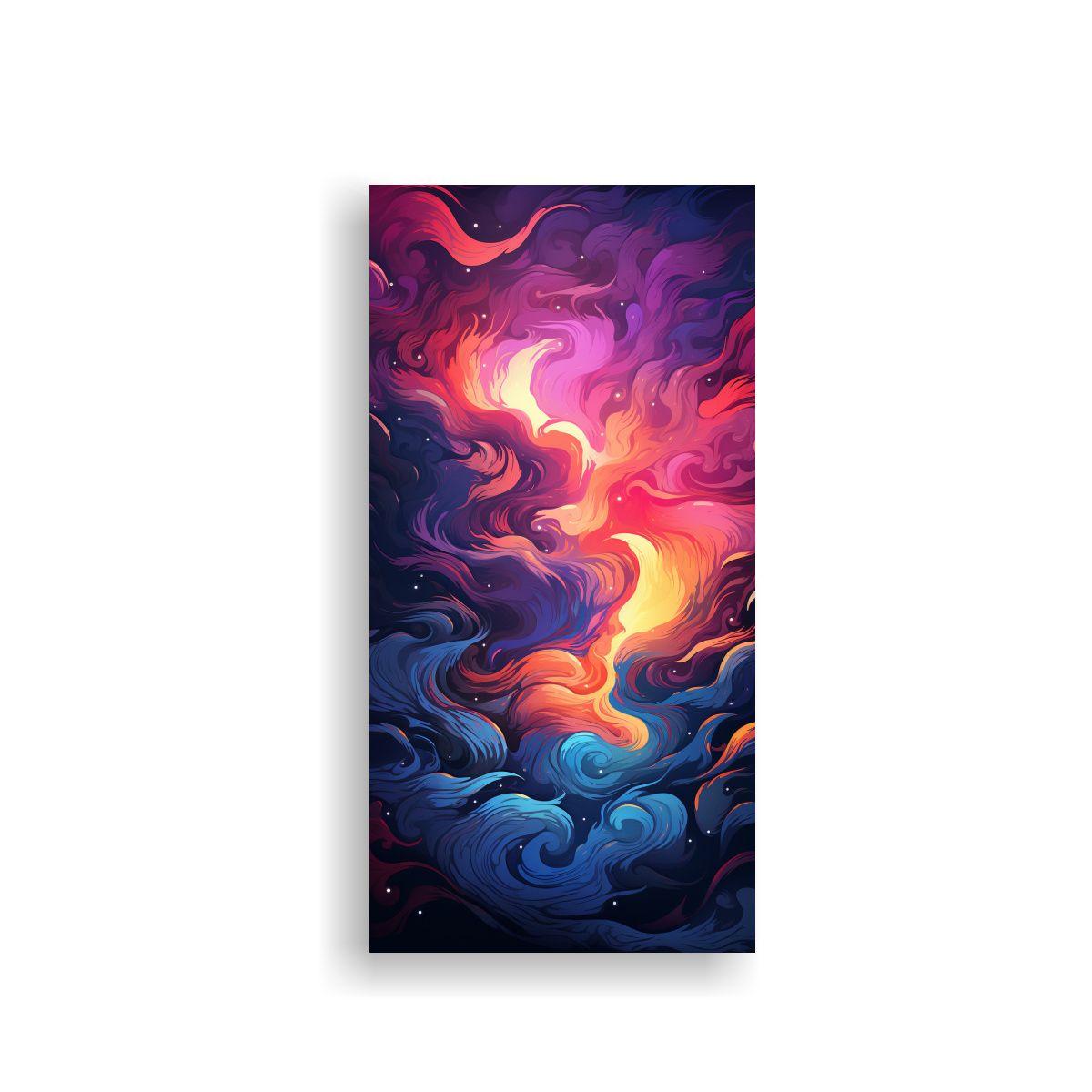 Pintura De Arte De Pared Marbling Glitchart 50x100cm-0