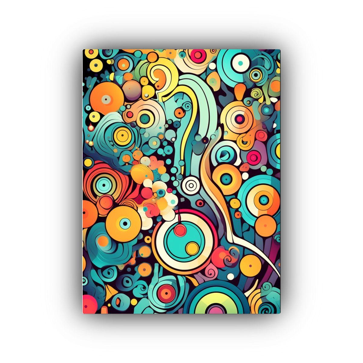 Cuadro Abstracto De Lienzo Para Dibujar En Tela 50x75cm-0