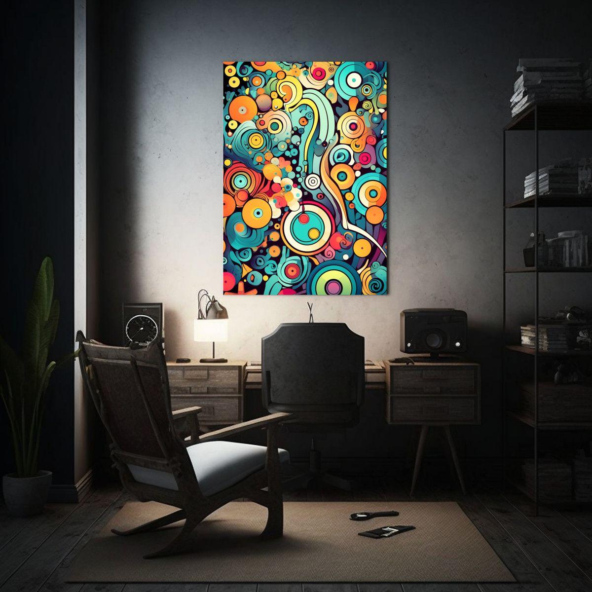 Cuadro Abstracto De Lienzo Para Dibujar En Tela 50x75cm-2