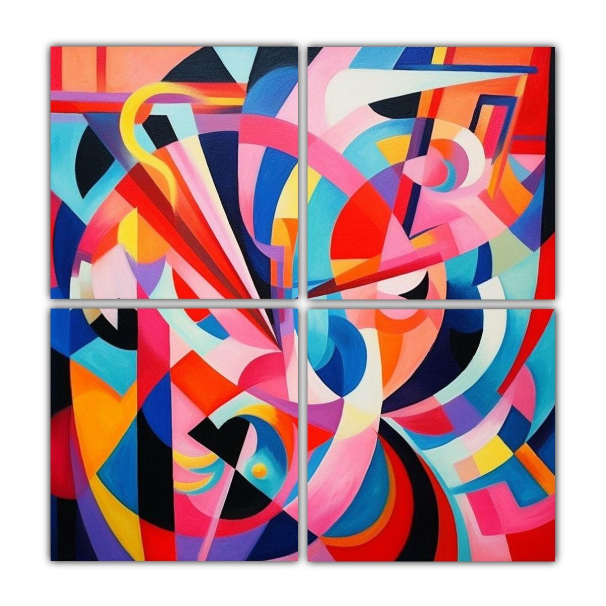 Pinturas Decorativas Temáticas De Arte 140x140 Cm-0