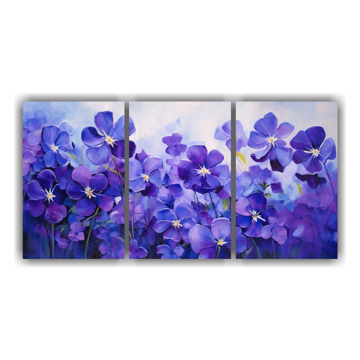 Tres Telas En Bastidor Decoración Temática A 60x30 Cm-0