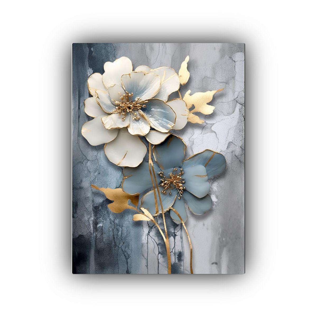 Lienzo De Tela Fotografía Poder Diseño Floral 40x60cm-0