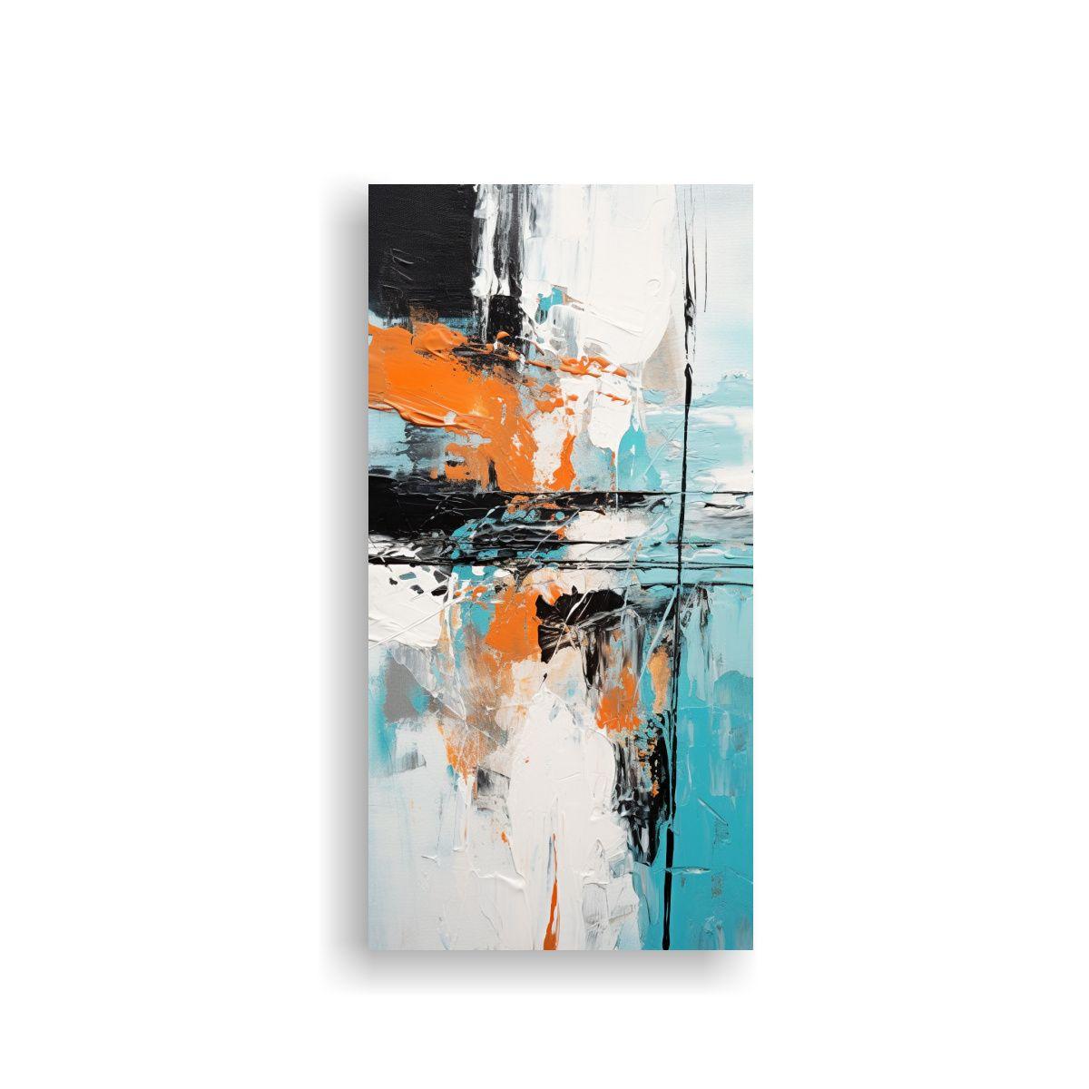 Arte Composición Estética Abstracta En óleo 80x160cm-0