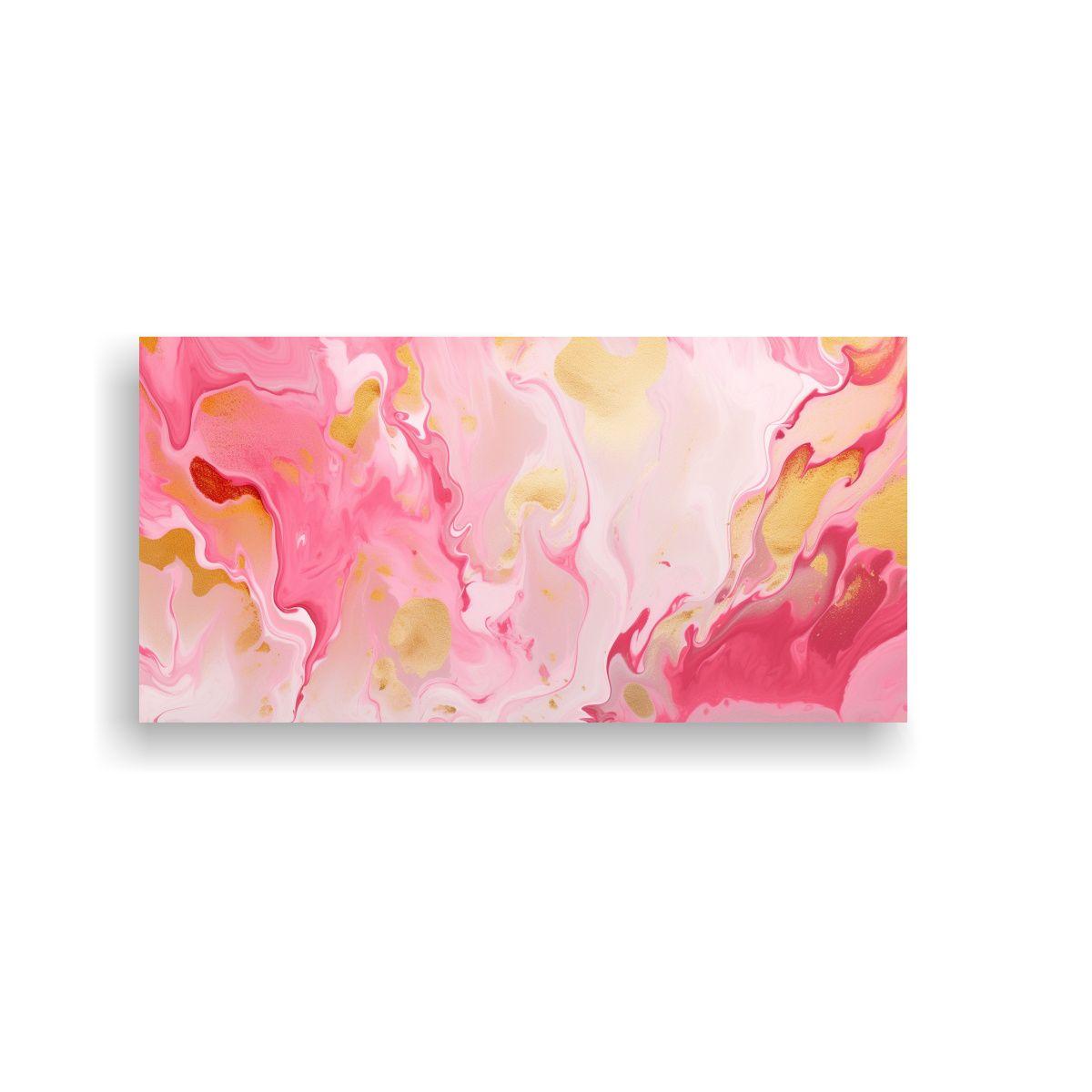 Pintura Decorativa Estilo Mármol Mágico Rosa Y 80x40 Cm-0