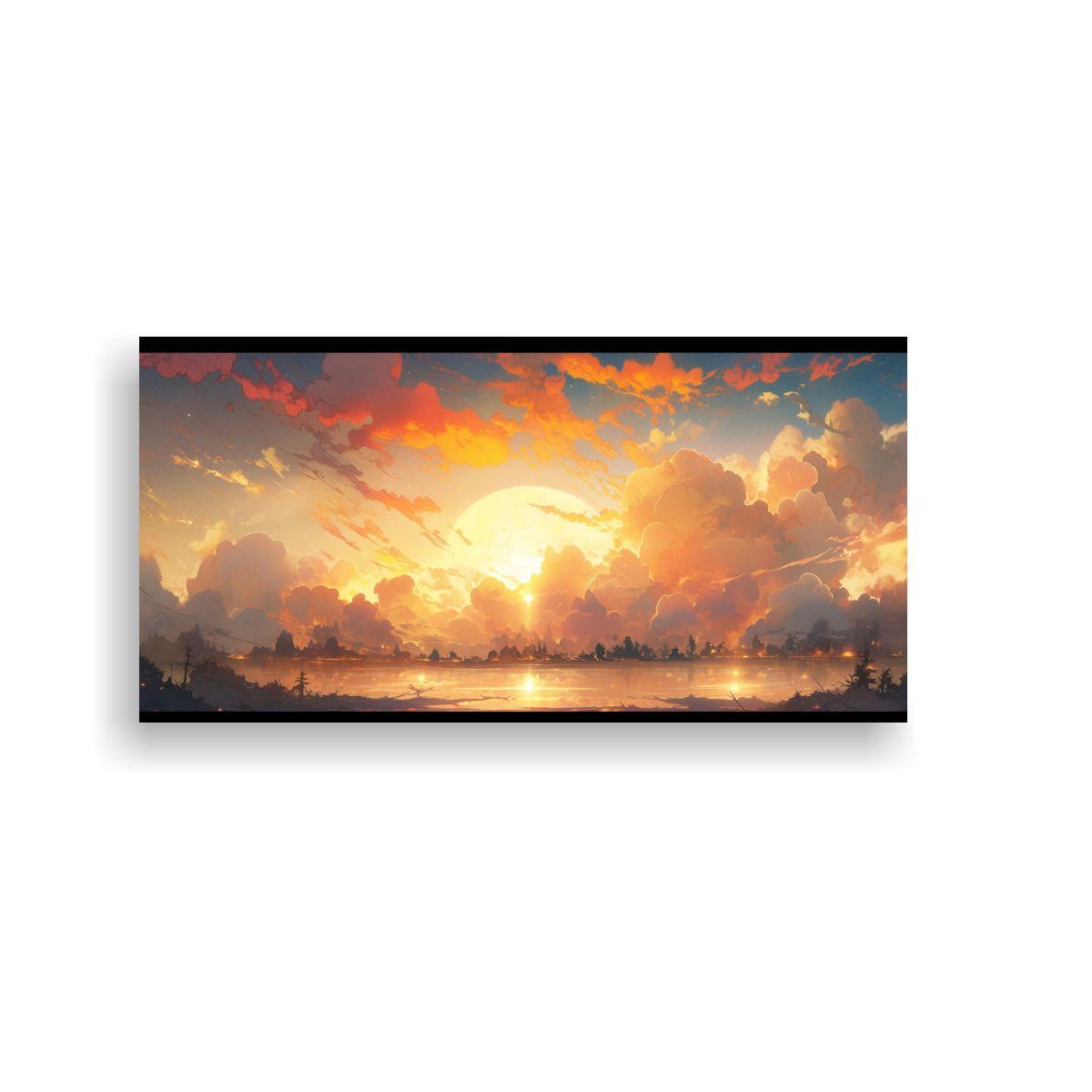 Lienzo Horizontal Poder Amaneceres Y Atardeceres 80x40cm-0