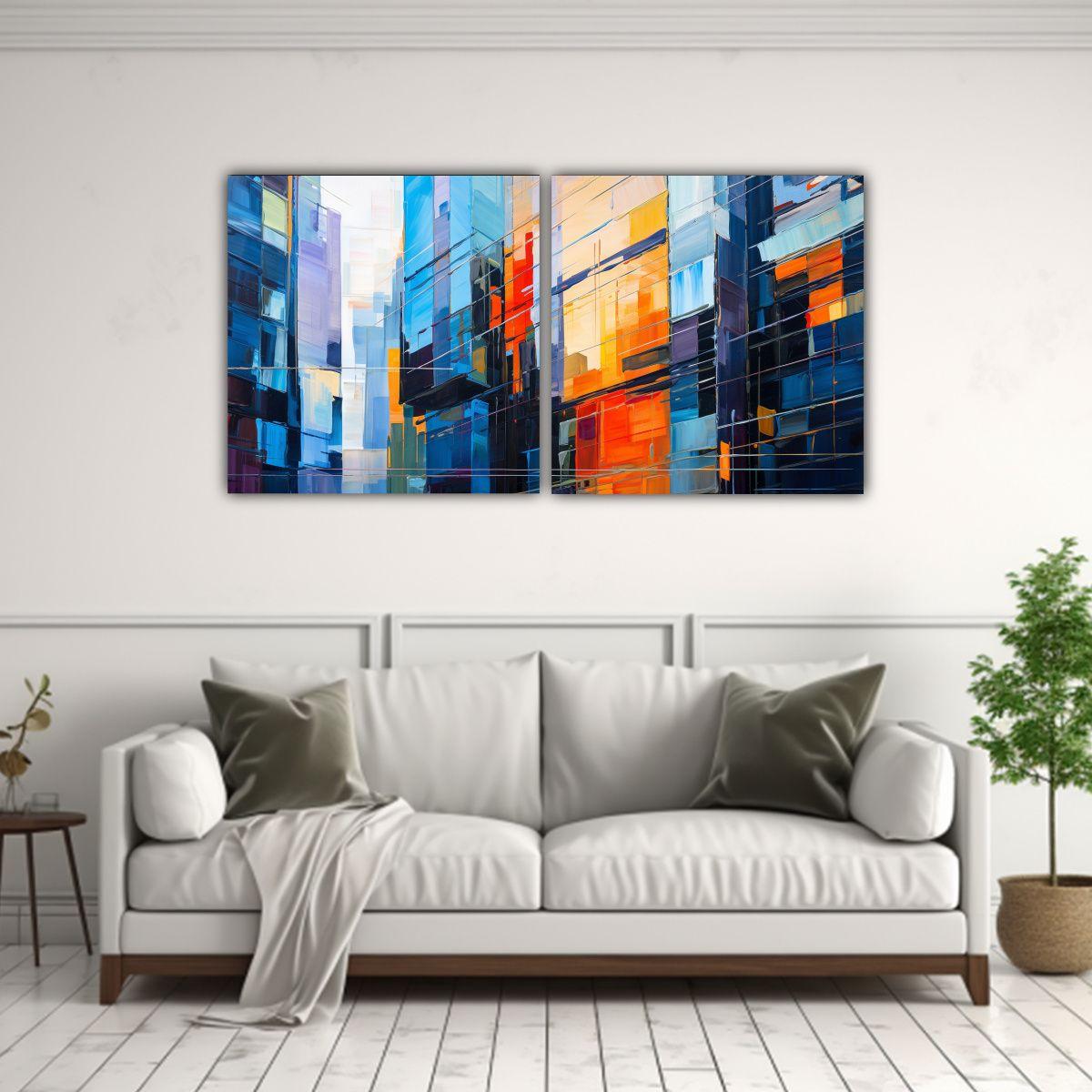 Lienzos Fotográficos De Escena En Edificio 80x40 Cm-2