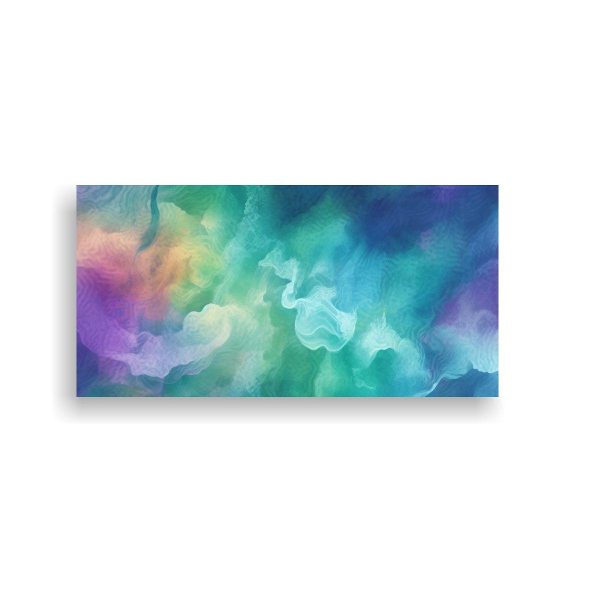 Cuadro En Bastidor Moderno: Diseño Abstracto De 140x70cm-0