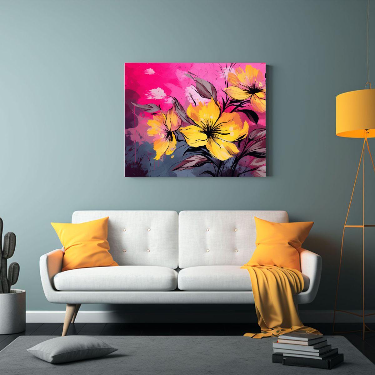 Pinturas De Decoración En Lienzo Estilo Neonoir 30x20 Cm-2