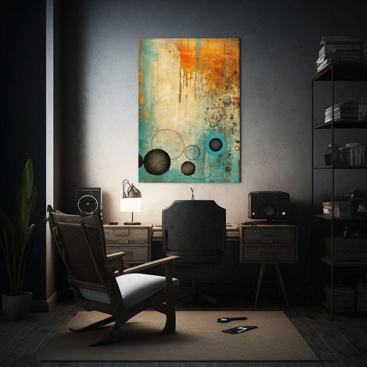 Tela En Bastidor Cuadro Impacto Visual Texture Abstract 60x90cm-2