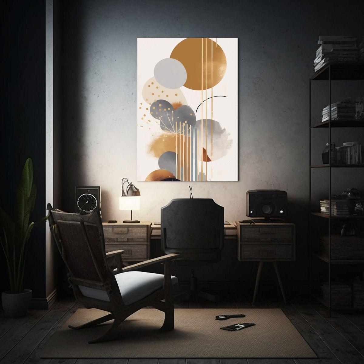 Pinturas Decorativas Abstractas De Tonos Belleza En Fondo Bl 50x65cm-2
