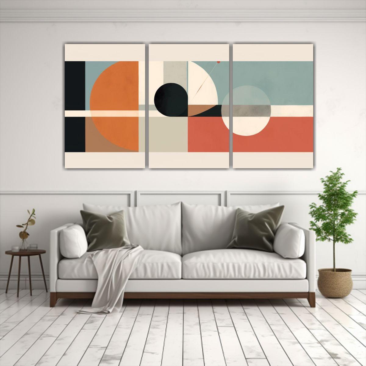 Pinturas Abstractas Minimalistas Para Decoración 60x30 Cm-2