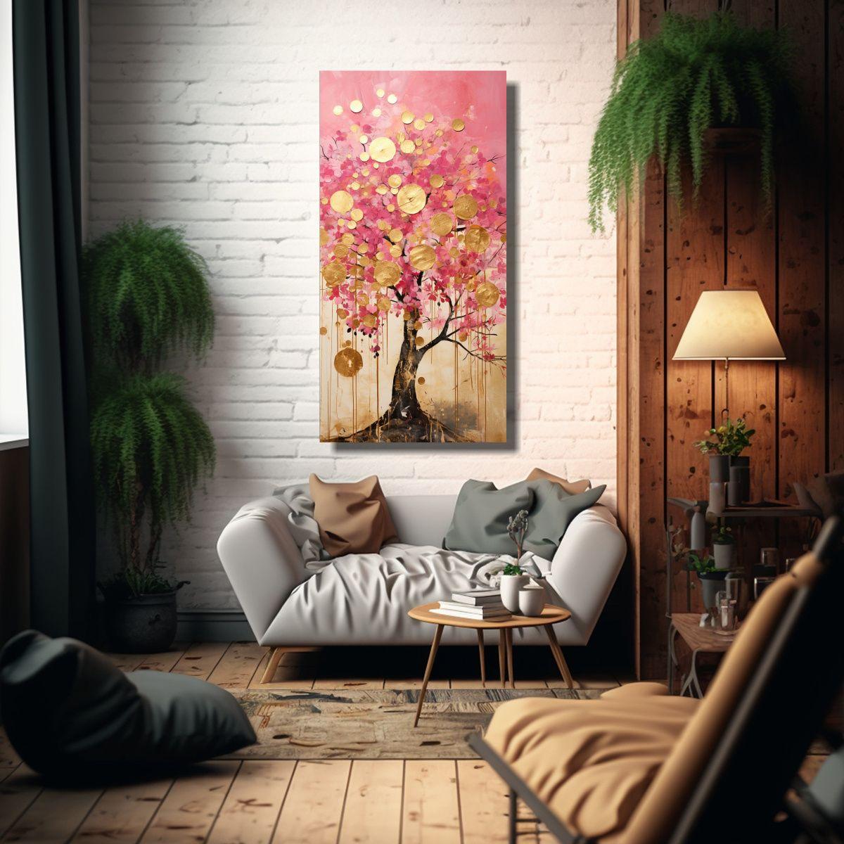 Cuadro Decorativo Impresión Armonía Cromática 80x160cm-2