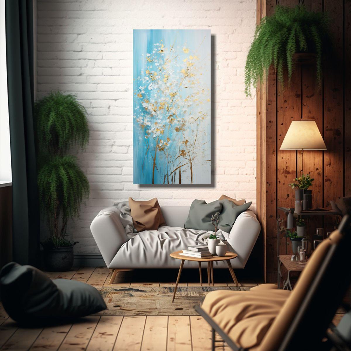 Tela En Bastidor Impreso De Estilo Decorativo En B 80x160cm-2