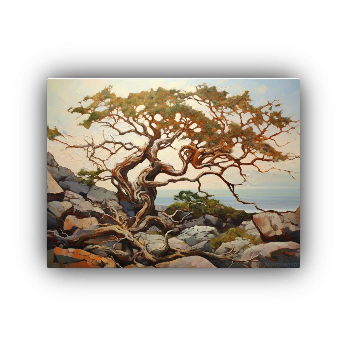 Pintura Lienzo Tela Moderna árbol Arbutus Estilo 45x30cm-0