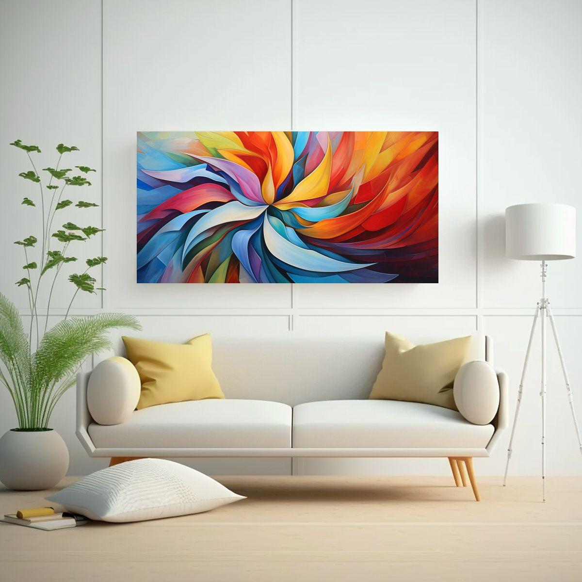 Cuadros De Decoración Innovadora Con Abstractos 100x50cm-2